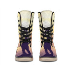 Pro Golf Swing Print Winter Boots