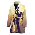 Pro Golf Swing Print Women's Bathrobe
