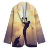 Pro Golf Swing Print Women's Blazer