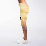 Pro Golf Swing Print Women's Capri Leggings