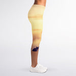 Pro Golf Swing Print Women's Capri Leggings