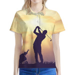 Pro Golf Swing Print Women's Polo Shirt