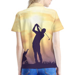 Pro Golf Swing Print Women's Polo Shirt