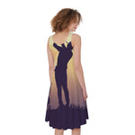 Pro Golf Swing Print Women's Sleeveless Dress