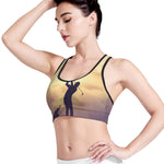 Pro Golf Swing Print Women's Sports Bra