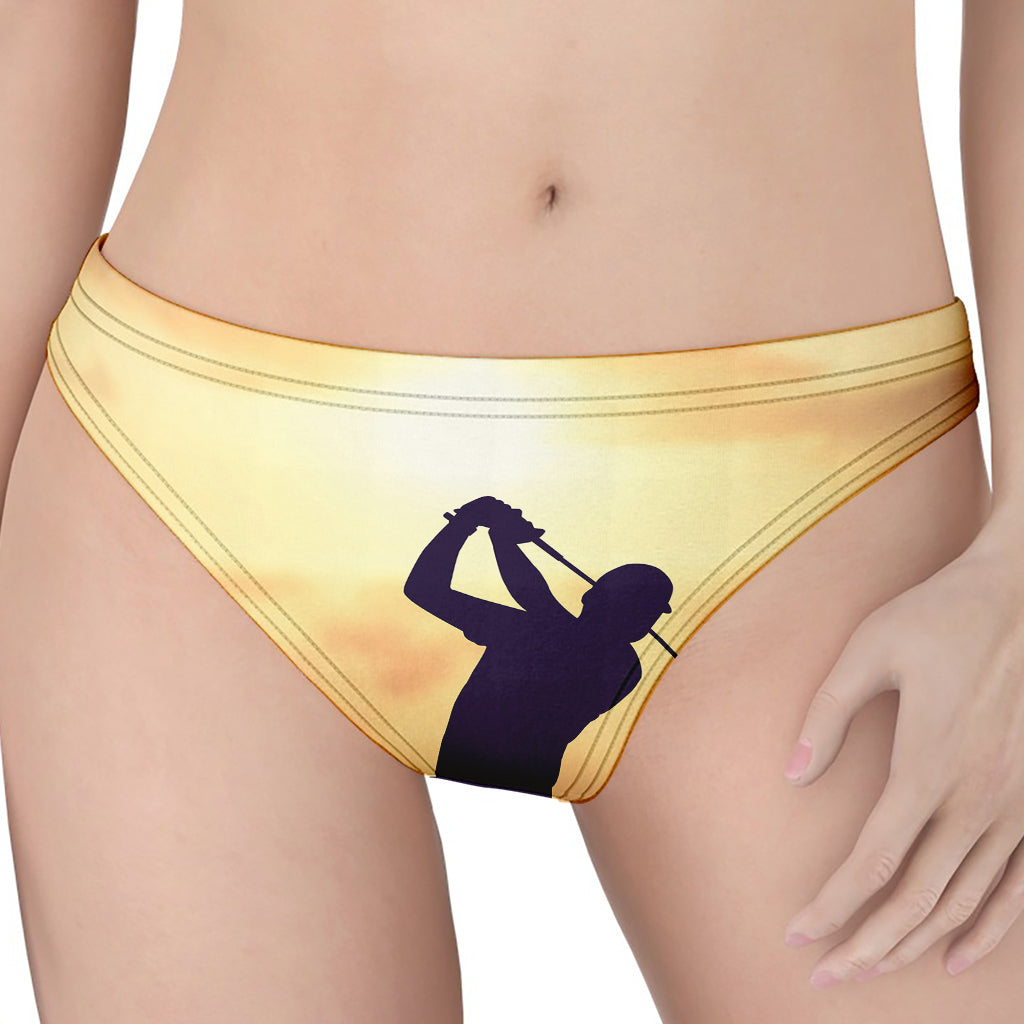 Pro Golf Swing Print Women's Thong