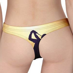 Pro Golf Swing Print Women's Thong