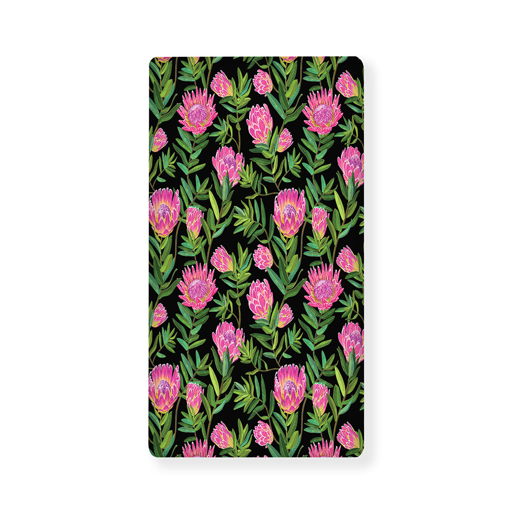 Protea Floral Pattern Print Baby Crib Sheet