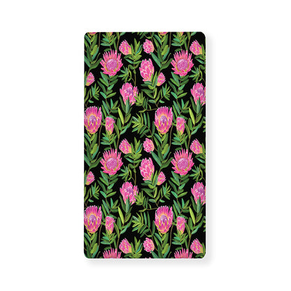 Protea Floral Pattern Print Baby Crib Sheet