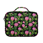 Protea Floral Pattern Print Briefcase Bible Bag