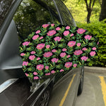 Protea Floral Pattern Print Car Side Mirror Covers