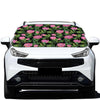 Protea Floral Pattern Print Car Windshield Snow Cover