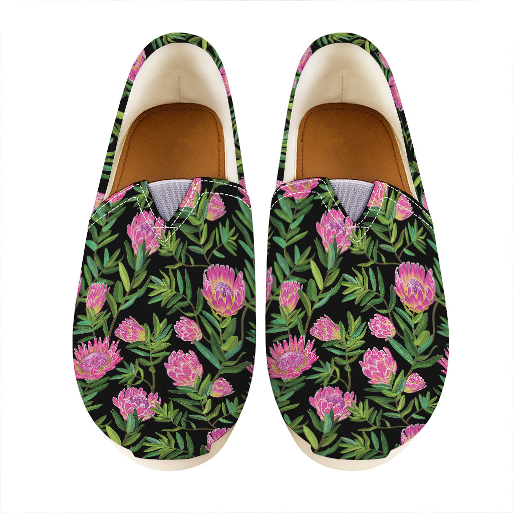 Protea Floral Pattern Print Casual Shoes