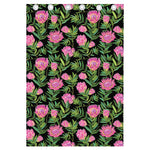 Protea Floral Pattern Print Curtain