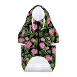 Protea Floral Pattern Print Dog Zip Up Hoodie