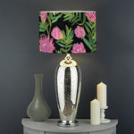 Protea Floral Pattern Print Drum Lamp Shade