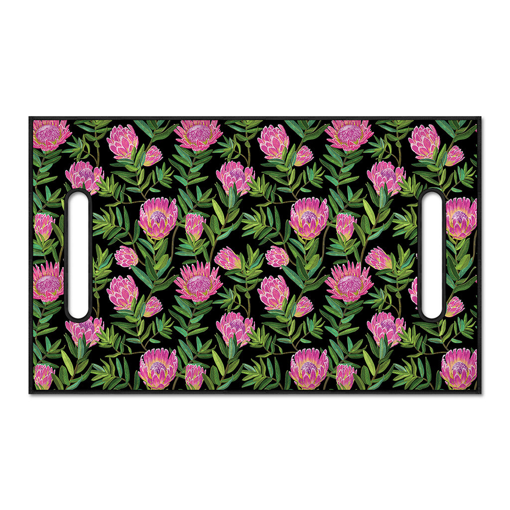 Protea Floral Pattern Print Golf Cart Seat Cover