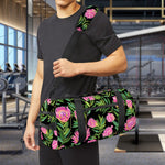 Protea Floral Pattern Print Gym Bag