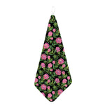 Protea Floral Pattern Print Hand Towel