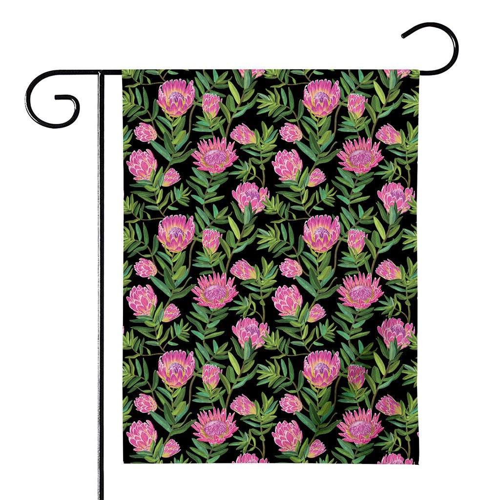 Protea Floral Pattern Print House Flag
