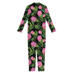 Protea Floral Pattern Print Jumpsuit