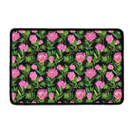 Protea Floral Pattern Print Kitchen Mat