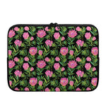 Protea Floral Pattern Print Laptop Sleeve