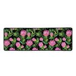 Protea Floral Pattern Print Long Kitchen Mat