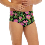 Protea Floral Pattern Print Men's Briefs