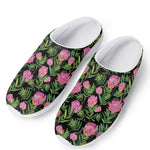 Protea Floral Pattern Print Mesh Casual Shoes