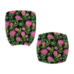 Protea Floral Pattern Print Office Chair Cover