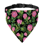 Protea Floral Pattern Print Over The Collar Dog Bandana