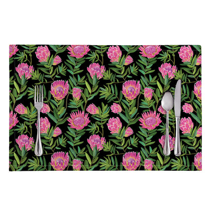 Protea Floral Pattern Print Placemat