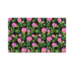 Protea Floral Pattern Print Polyester Flag