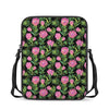Protea Floral Pattern Print Rectangular Crossbody Bag