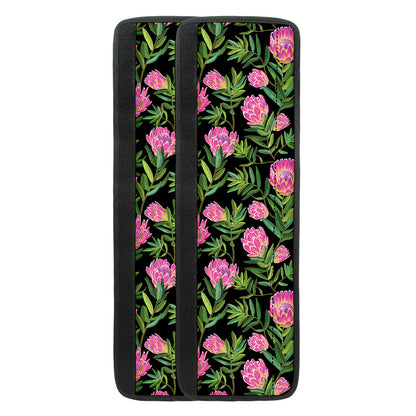 Protea Floral Pattern Print Refrigerator Handle Covers