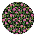 Protea Floral Pattern Print Round Floor Mat