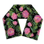 Protea Floral Pattern Print Scarf
