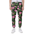 Protea Floral Pattern Print Joggers