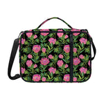 Protea Floral Pattern Print Shoulder Strap Bible Bag