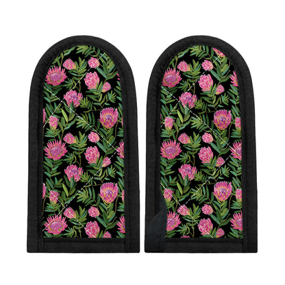Protea Floral Pattern Print Skillet Handle Cover
