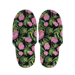 Protea Floral Pattern Print Slippers