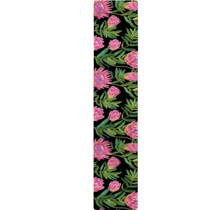 Protea Floral Pattern Print Table Runner