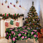 Protea Floral Pattern Print Tablecloth