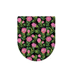 Protea Floral Pattern Print Toilet Lid Cover