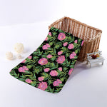 Protea Floral Pattern Print Towel