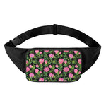 Protea Floral Pattern Print Waist Bag