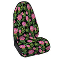 Protea Floral Pattern Print Waterproof Car Seat Cover