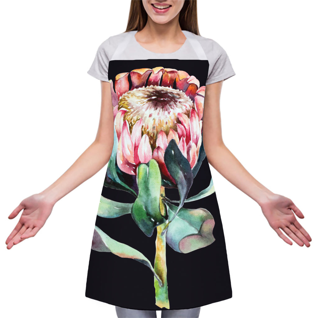 Protea Flower Print Adjustable Apron