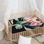 Protea Flower Print Baby Crib Sheet